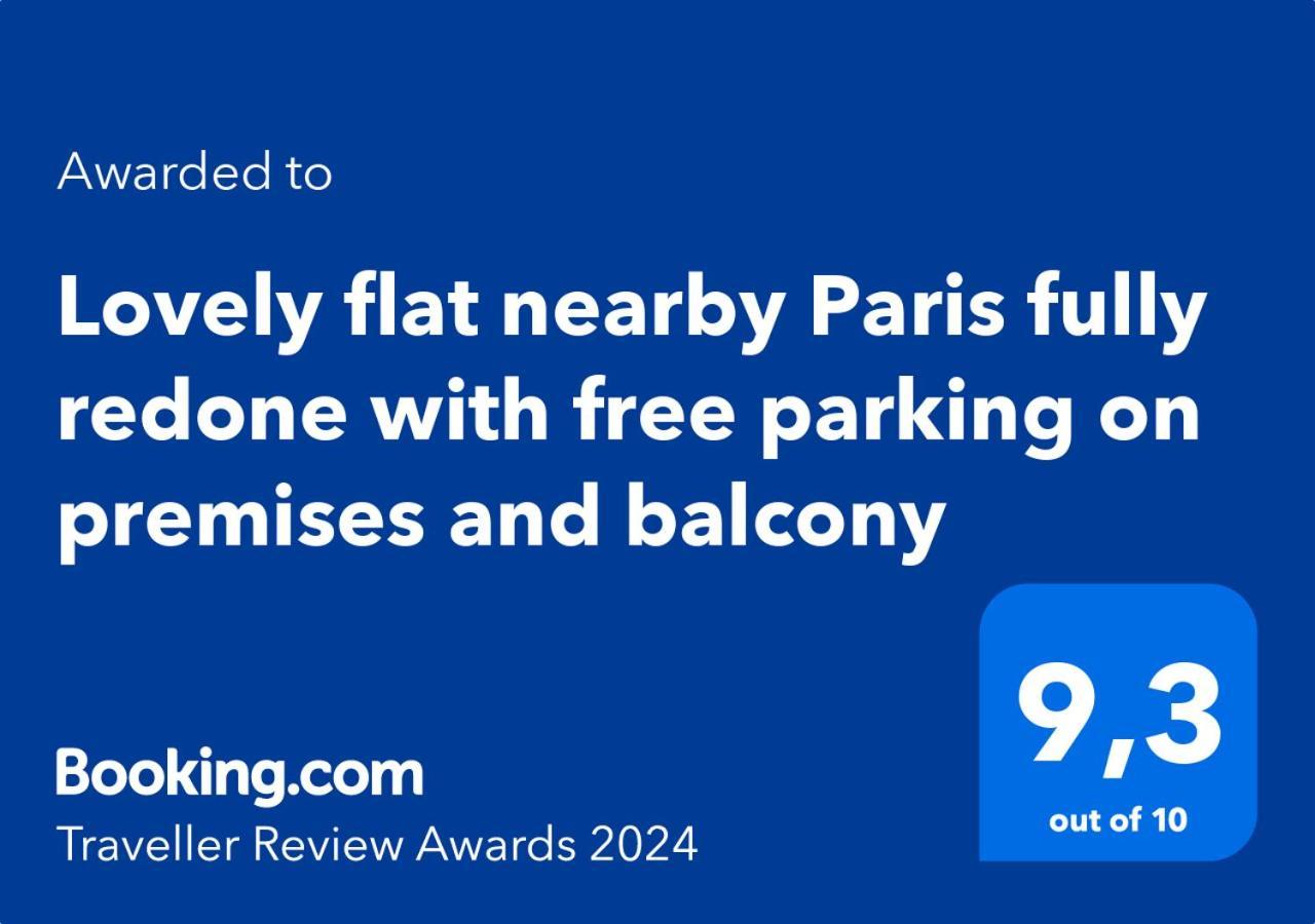 Lovely Flat Nearby Paris Fully Redone With Free Parking On Premises And Balcony Clichy Ngoại thất bức ảnh